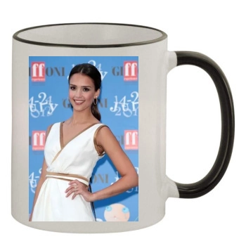 Jessica Alba 11oz Colored Rim & Handle Mug