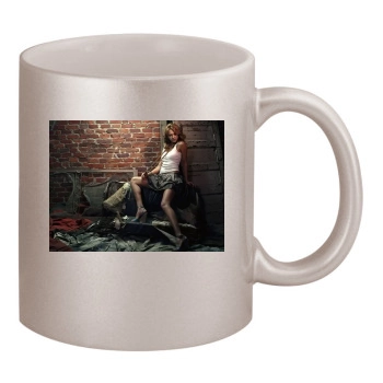 Jessica Alba 11oz Metallic Silver Mug