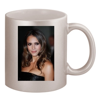 Jessica Alba 11oz Metallic Silver Mug