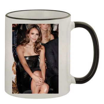 Jessica Alba 11oz Colored Rim & Handle Mug