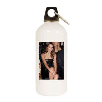 Jessica Alba White Water Bottle With Carabiner