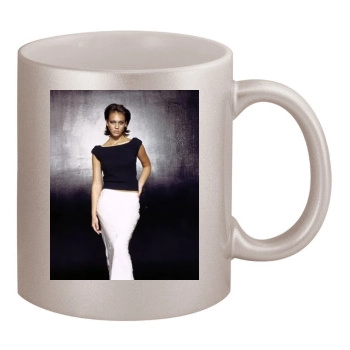 Jessica Alba 11oz Metallic Silver Mug