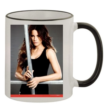 Jessica Biel 11oz Colored Rim & Handle Mug