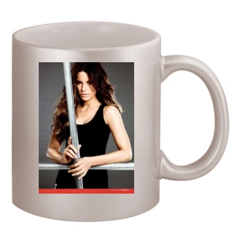 Jessica Biel 11oz Metallic Silver Mug