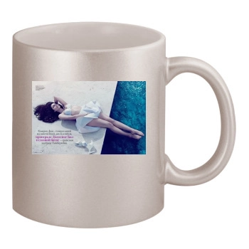 Jessica Biel 11oz Metallic Silver Mug