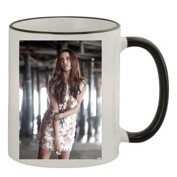 Jessica Lowndes 11oz Colored Rim & Handle Mug