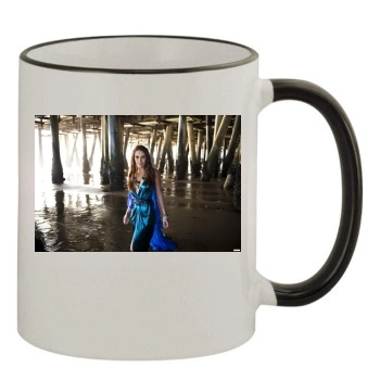 Jessica Lowndes 11oz Colored Rim & Handle Mug