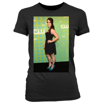 Jessica Lowndes Women's Junior Cut Crewneck T-Shirt