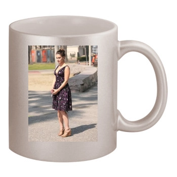 Jessica Lowndes 11oz Metallic Silver Mug