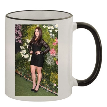 Jessica Lowndes 11oz Colored Rim & Handle Mug