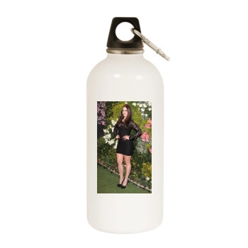 Jessica Lowndes White Water Bottle With Carabiner