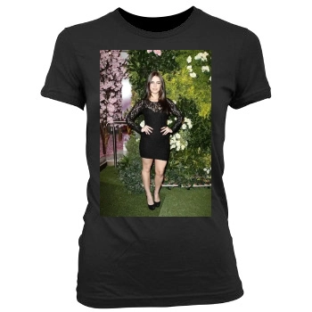 Jessica Lowndes Women's Junior Cut Crewneck T-Shirt