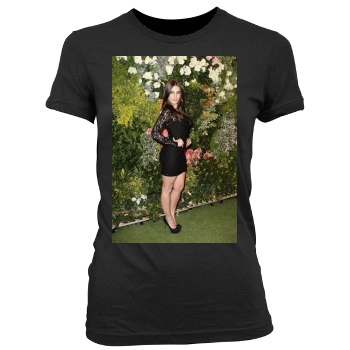 Jessica Lowndes Women's Junior Cut Crewneck T-Shirt