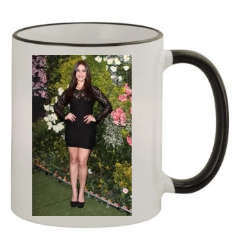 Jessica Lowndes 11oz Colored Rim & Handle Mug