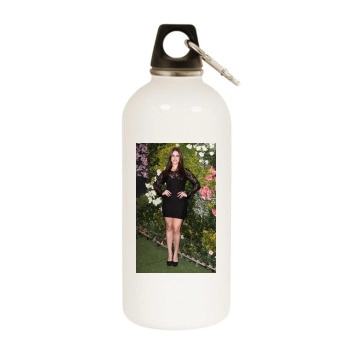 Jessica Lowndes White Water Bottle With Carabiner