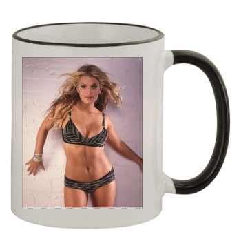 Jessica Simpson 11oz Colored Rim & Handle Mug