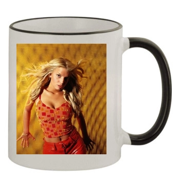 Jessica Simpson 11oz Colored Rim & Handle Mug