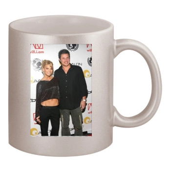 Jessica Simpson 11oz Metallic Silver Mug