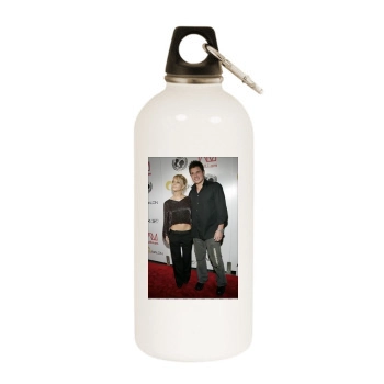 Jessica Simpson White Water Bottle With Carabiner