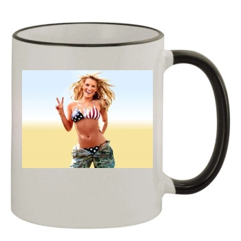 Jessica Simpson 11oz Colored Rim & Handle Mug