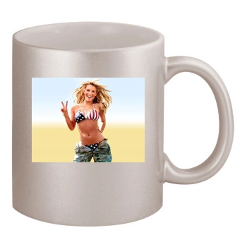 Jessica Simpson 11oz Metallic Silver Mug