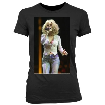 Jessica Simpson Women's Junior Cut Crewneck T-Shirt