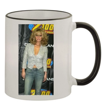 Jessica Simpson 11oz Colored Rim & Handle Mug