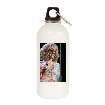 Jessica Simpson White Water Bottle With Carabiner