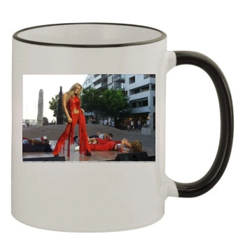 Jessica Simpson 11oz Colored Rim & Handle Mug