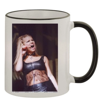 Jessica Simpson 11oz Colored Rim & Handle Mug