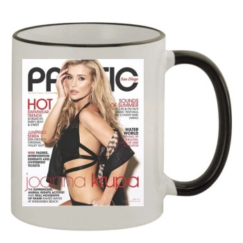 Joanna Krupa 11oz Colored Rim & Handle Mug