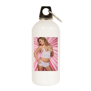 Joanna Krupa White Water Bottle With Carabiner