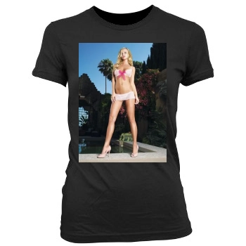 Joanna Krupa Women's Junior Cut Crewneck T-Shirt