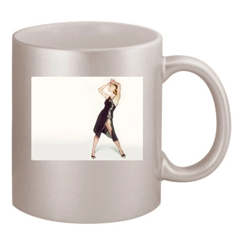 Joely Richardson 11oz Metallic Silver Mug