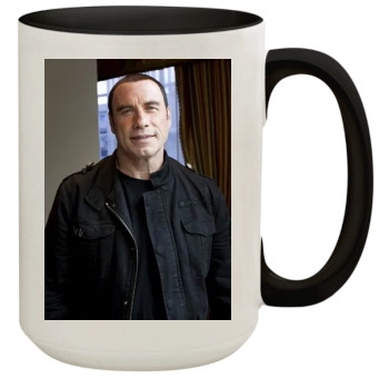 John Travolta 15oz Colored Inner & Handle Mug