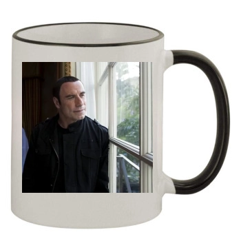 John Travolta 11oz Colored Rim & Handle Mug