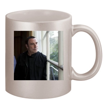 John Travolta 11oz Metallic Silver Mug