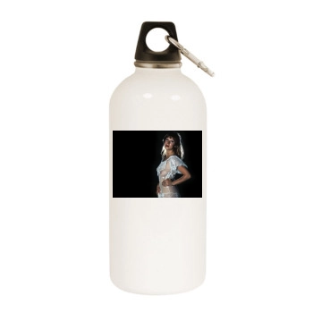 Helen Mirren White Water Bottle With Carabiner