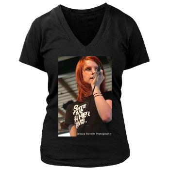 Paramore Women's Deep V-Neck TShirt