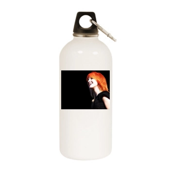 Paramore White Water Bottle With Carabiner