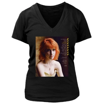 Paramore Women's Deep V-Neck TShirt