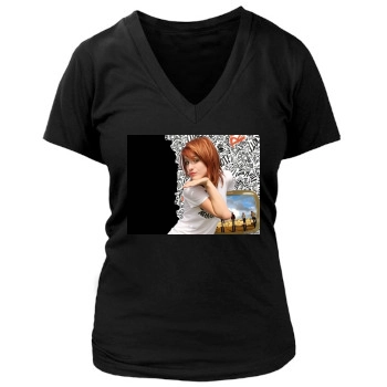 Paramore Women's Deep V-Neck TShirt