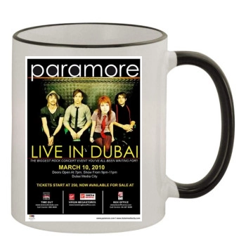 Paramore 11oz Colored Rim & Handle Mug