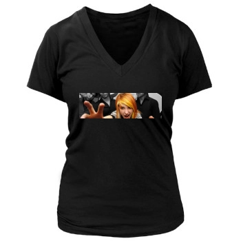 Paramore Women's Deep V-Neck TShirt