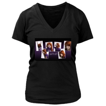 Paramore Women's Deep V-Neck TShirt