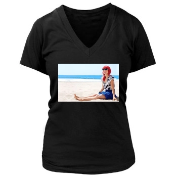 Paramore Women's Deep V-Neck TShirt