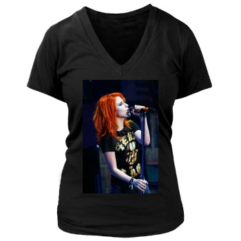 Paramore Women's Deep V-Neck TShirt