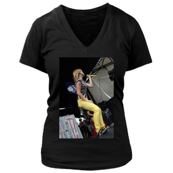 Paramore Women's Deep V-Neck TShirt