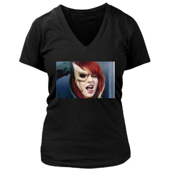 Paramore Women's Deep V-Neck TShirt