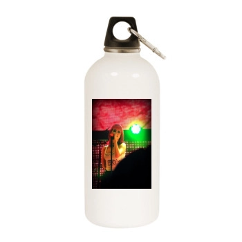 Paramore White Water Bottle With Carabiner